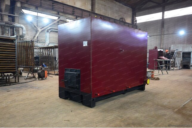 Водогрейный котел 0.4 МВт с топкой ОУР