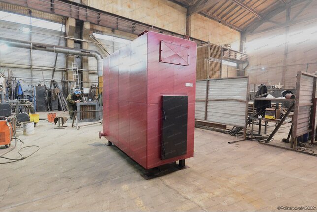 Дровяной котел 300 кВт с большой топкой твердотопливный