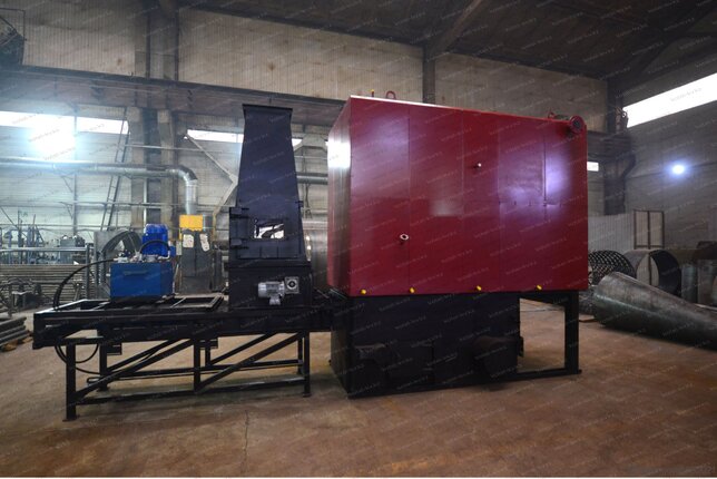 Котел 1.5 МВт на опилках с автоматической подачей