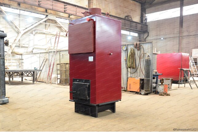 Котел 150 кВт твердотопливный водогрейный