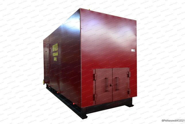 На древесных отходах котел 0.47 МВт